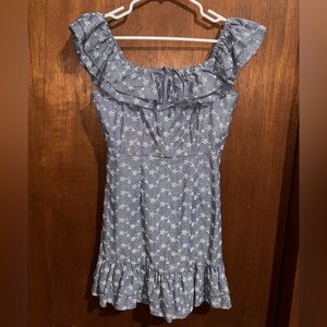 Chelsea & Violet Blue Floral Midi Dress